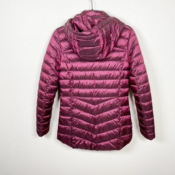 BARBOUR Ailith Berry Pink Gold Quilt Vegan Sustainable Puffer Jacket Size 4 - Picture 10 of 13